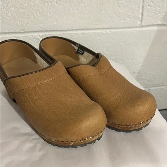 Sanita | Shoes | Sanita Like New Brown Leather Clogs | Poshmark display picture 3